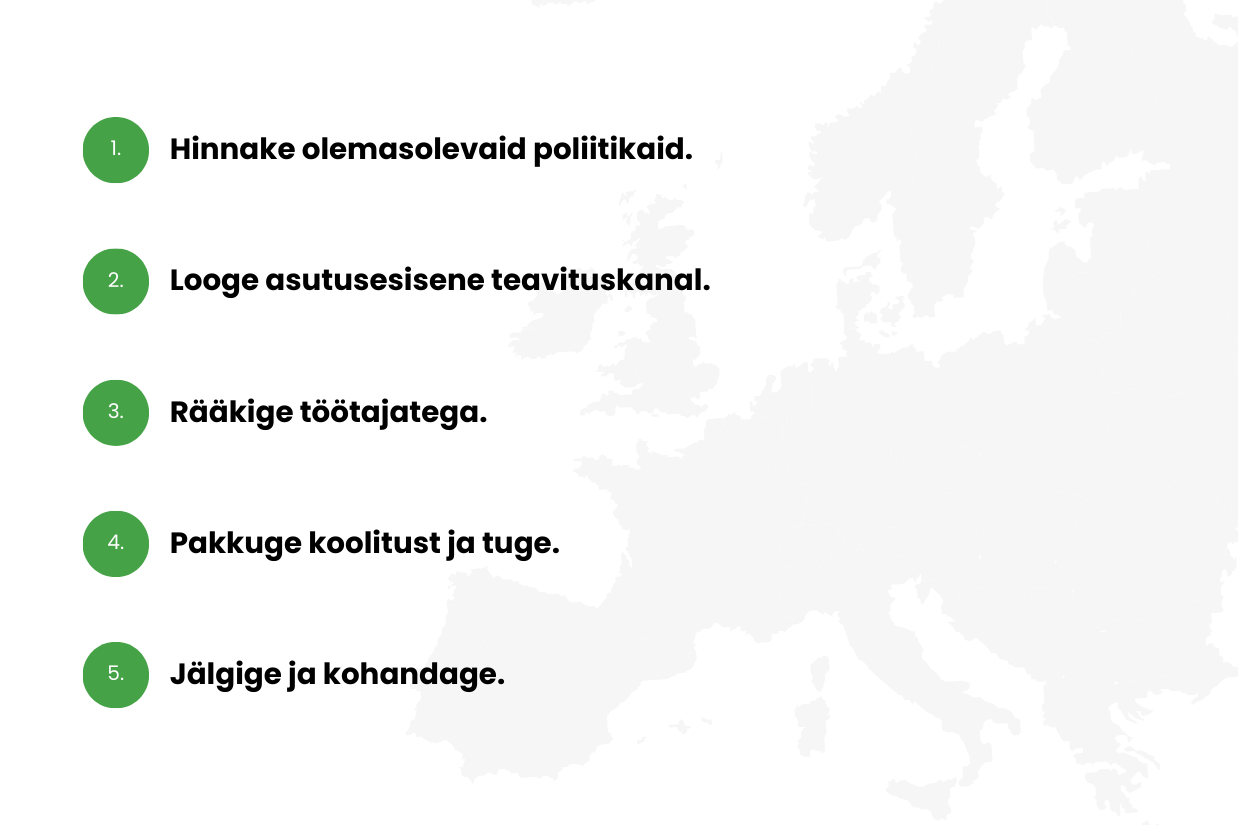 Eesti ettevõtteid ootab ees kiiresti lähenev tähtaeg, et täita Euroopa Liidu rikkumisest teavitaja kaitse, ehk nn “Vilepuhumise” direktiivi, nõudeid. 1. jaanuar